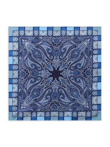 Etro Men's Paisley Silk Neck Scarf | Thumbnail 1