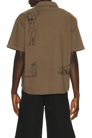 By Parra Crooked Face Short Sleeve Shirt | Thumbnail 2 By Parra Crooked Face Short Sleeve Shirt | Thumbnail 2