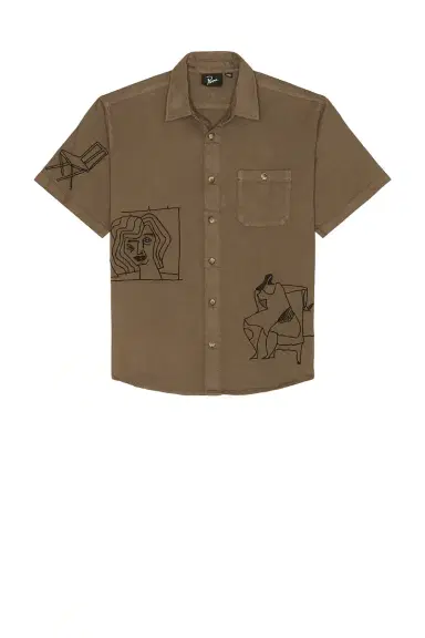 By Parra Crooked Face Short Sleeve Shirt | Thumbnail 4 By Parra Crooked Face Short Sleeve Shirt | Thumbnail 4