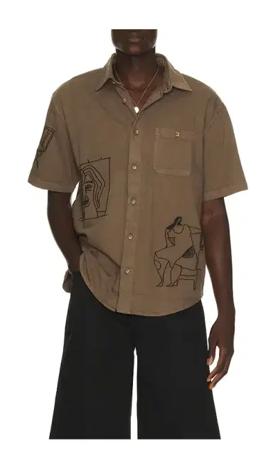 By Parra Crooked Face Short Sleeve Shirt | Thumbnail 6 By Parra Crooked Face Short Sleeve Shirt | Thumbnail 6