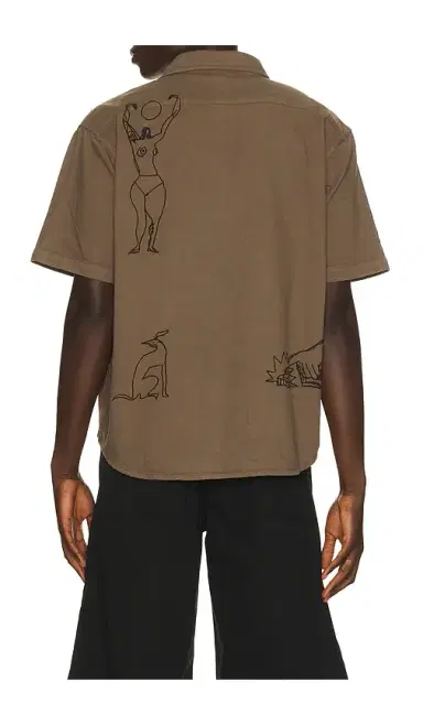 By Parra Crooked Face Short Sleeve Shirt | Thumbnail 7 By Parra Crooked Face Short Sleeve Shirt | Thumbnail 7