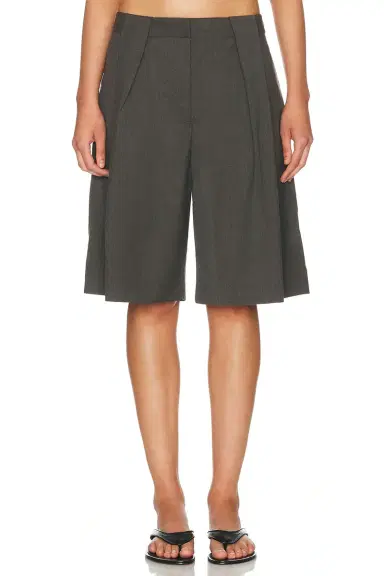 St. Agni Wool Pleat Loop Short | Thumbnail 1 St. Agni Wool Pleat Loop Short | Thumbnail 1