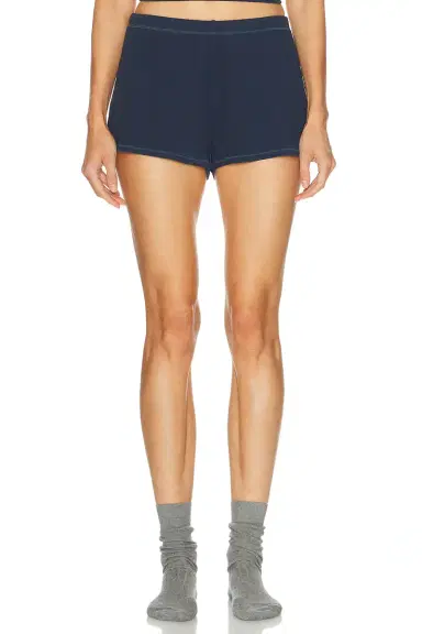 Skims Cotton Rib Loose Boxer Short | Thumbnail 1 Skims Cotton Rib Loose Boxer Short | Thumbnail 1