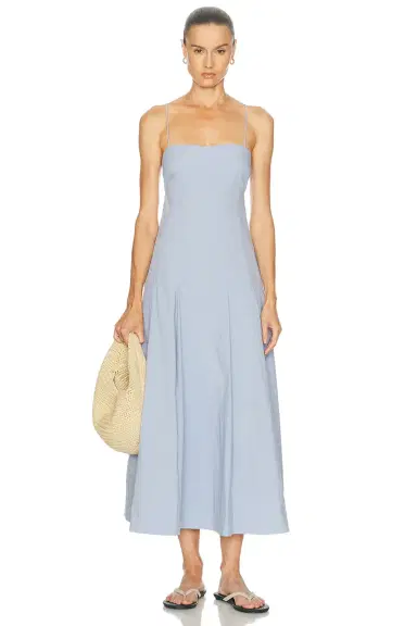 St. Agni Everyday Cotton Pleat Dress | Thumbnail 1