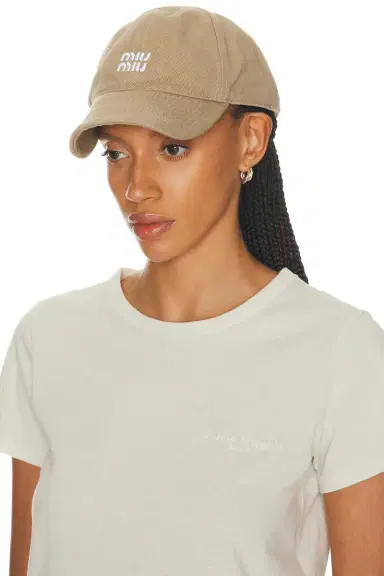 Miu Miu Denim Washed Baseball Cap | Thumbnail 2 Miu Miu Denim Washed Baseball Cap | Thumbnail 2