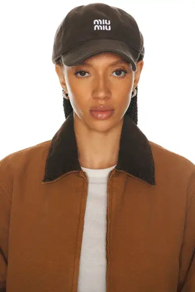 Miu Miu Denim Washed Baseball Cap | Thumbnail 2 Miu Miu Denim Washed Baseball Cap | Thumbnail 2