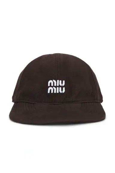 Miu Miu Denim Washed Baseball Cap | Thumbnail 1 Miu Miu Denim Washed Baseball Cap | Thumbnail 1