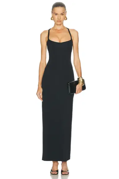Versace Cross Back Gown | Thumbnail 1