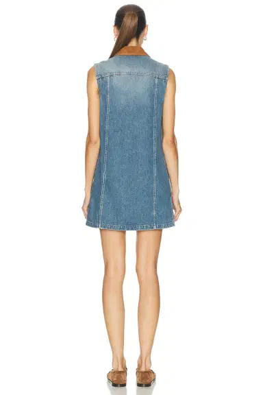 Versace Denim Mini Dress | Thumbnail 3