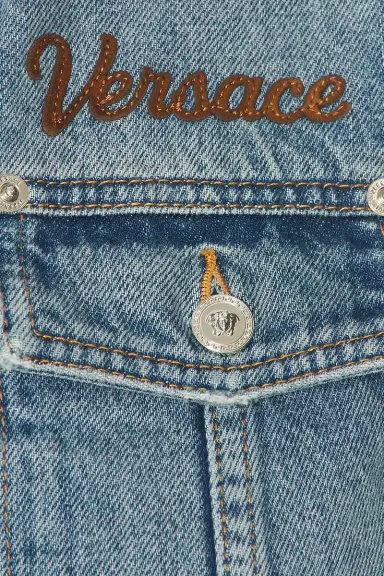 Versace Denim Mini Dress | Thumbnail 4