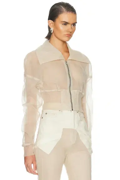 Rick Owens Dracucollar Cropped Bomber Jacket | Thumbnail 2