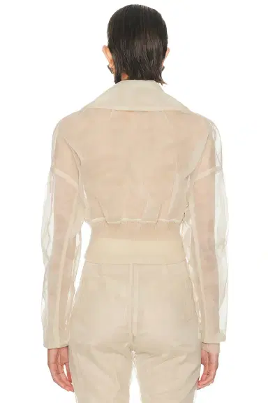 Rick Owens Dracucollar Cropped Bomber Jacket | Thumbnail 3