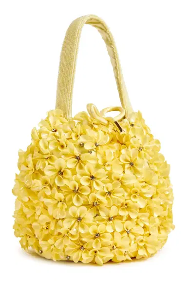 Markarian Bella Yellow Crystal Floral Bucket Bag | Thumbnail 2 Markarian Bella Yellow Crystal Floral Bucket Bag | Thumbnail 2