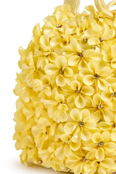 Markarian Bella Yellow Crystal Floral Bucket Bag | Thumbnail 3 Markarian Bella Yellow Crystal Floral Bucket Bag | Thumbnail 3