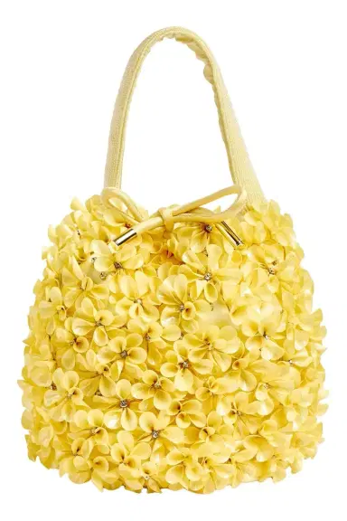 Markarian Bella Yellow Crystal Floral Bucket Bag | Thumbnail 1 Markarian Bella Yellow Crystal Floral Bucket Bag | Thumbnail 1