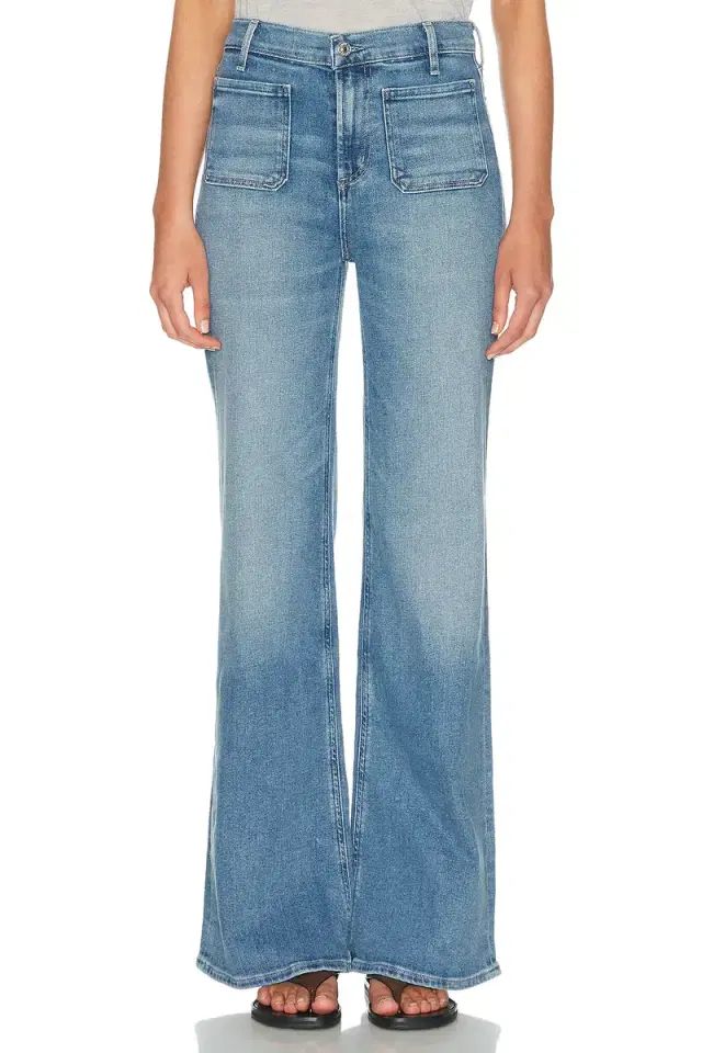 Kimberly Patch Pocket Flare Jeans