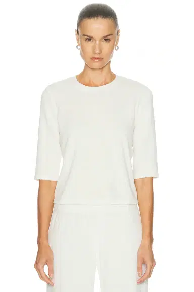 Suzie Kondi Corfu Elbow Sleeve Terry Tee | Thumbnail 1 Suzie Kondi Corfu Elbow Sleeve Terry Tee | Thumbnail 1