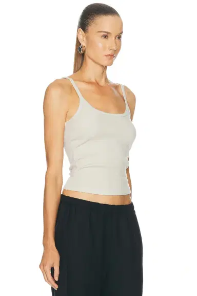 ENZA COSTA Cotton Rib Cami Tank Top | Thumbnail 2