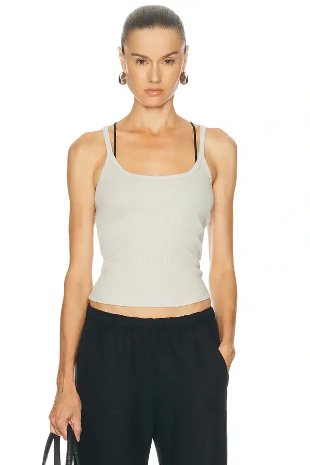 Enza Costa Cotton Rib Cami Tank Top