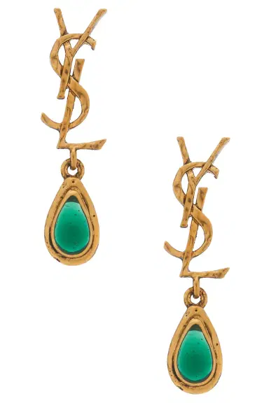Saint Laurent YSL Mini Drop Earrings | Thumbnail 1 Saint Laurent YSL Mini Drop Earrings | Thumbnail 1