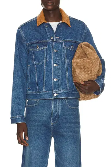 Bottega Veneta Jacket Medium Indigo Washed | Thumbnail 1 Bottega Veneta Jacket Medium Indigo Washed | Thumbnail 1