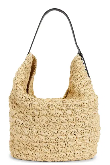 TOTEME Belted Raffia Tote Bag | Thumbnail 3 TOTEME Belted Raffia Tote Bag | Thumbnail 3