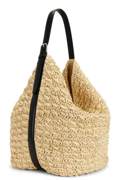 TOTEME Belted Raffia Tote Bag | Thumbnail 4 TOTEME Belted Raffia Tote Bag | Thumbnail 4