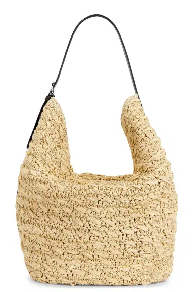 TOTEME Belted Raffia Tote Bag | Thumbnail 1 TOTEME Belted Raffia Tote Bag | Thumbnail 1