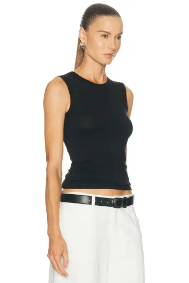 ÉTERNE Fitted Muscle Tank Top | Thumbnail 2