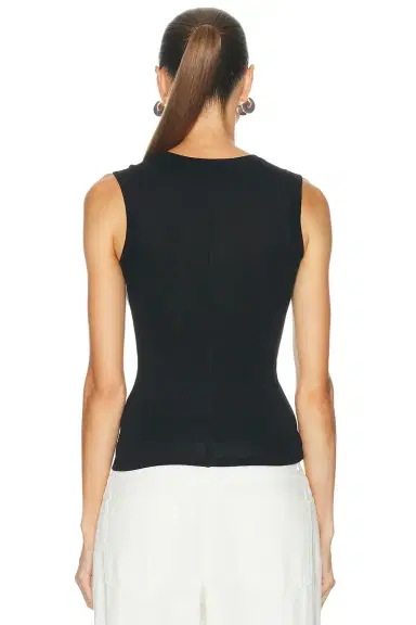 ÉTERNE Fitted Muscle Tank Top | Thumbnail 3
