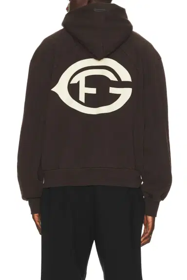 Fear of god Brushed Fleece F Of G Classic Fit Half Raglan Hoodie W/ Pocket | Thumbnail 2