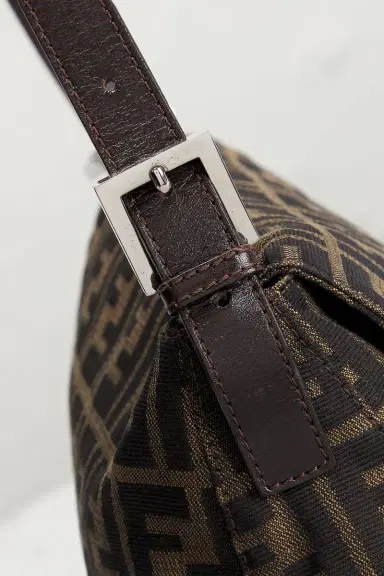 FWRD Renew Fendi Zucca Mama Forever Baguette Shoulder Bag | Thumbnail 8