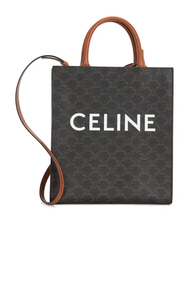 FWRD Renew Celine Triomphe Vertical Cabas Tote Bag