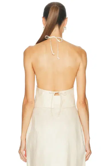 Matthew Bruch Tie Halter Top | Thumbnail 3
