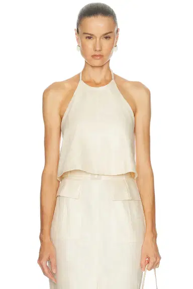 Matthew Bruch Tie Halter Top | Thumbnail 1