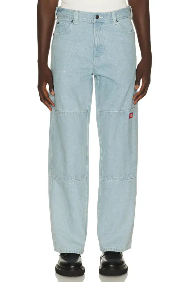 Loose Straight Double Knee Jean