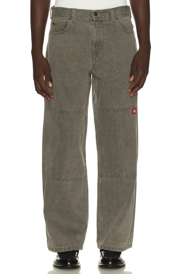 Loose Straight Double Knee Jean