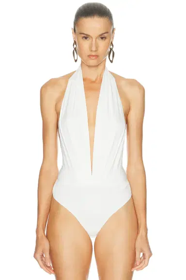 The Andamane Zendaya Sleeveless Deep V-Neck Bodysuit | Thumbnail 2