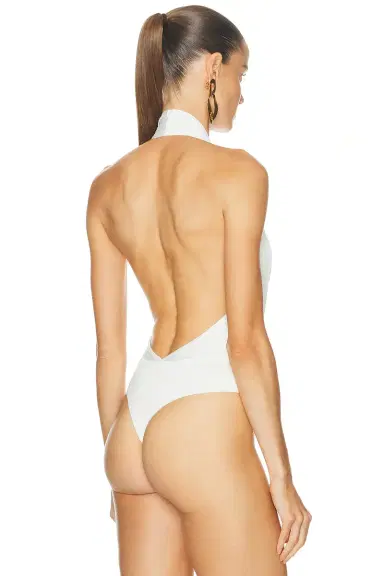 The Andamane Zendaya Sleeveless Deep V-Neck Bodysuit | Thumbnail 4