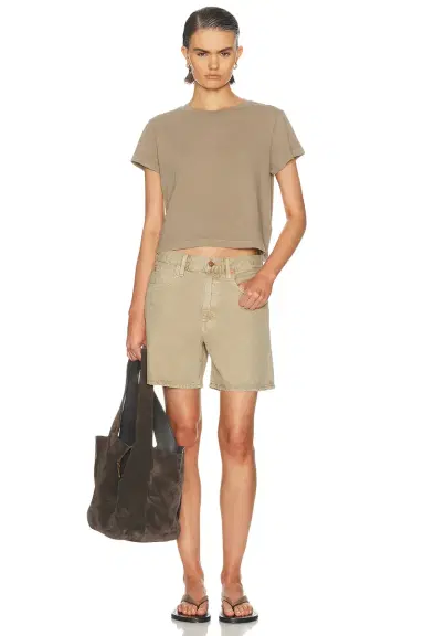AGOLDE Adine Tee Shrunken Tee | Thumbnail 4