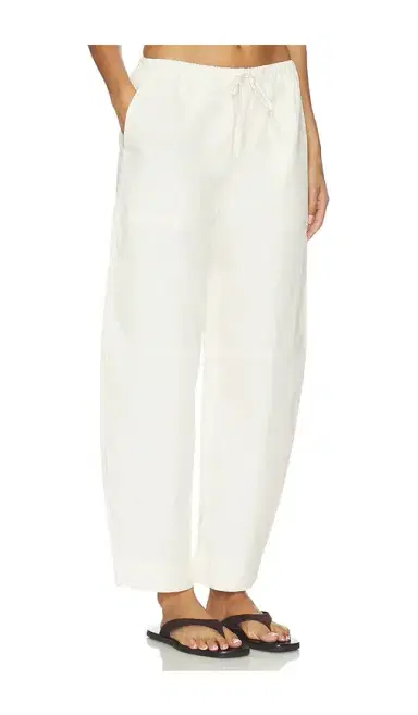 EAVES Lana Cropped Barrel Leg Pant | Thumbnail 9