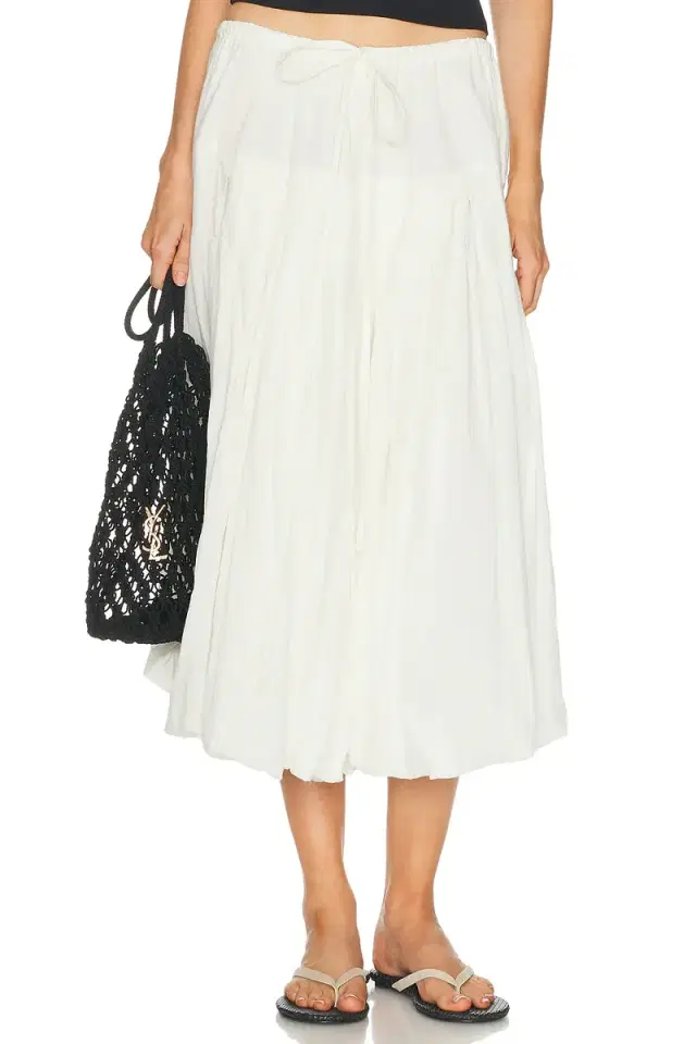 CHAN LUU Bubble Midi Skirt