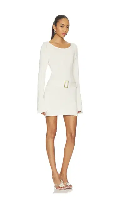 Asta Resort Maya Long Sleeve Mini Belted Dress | Thumbnail 2 Asta Resort Maya Long Sleeve Mini Belted Dress | Thumbnail 2