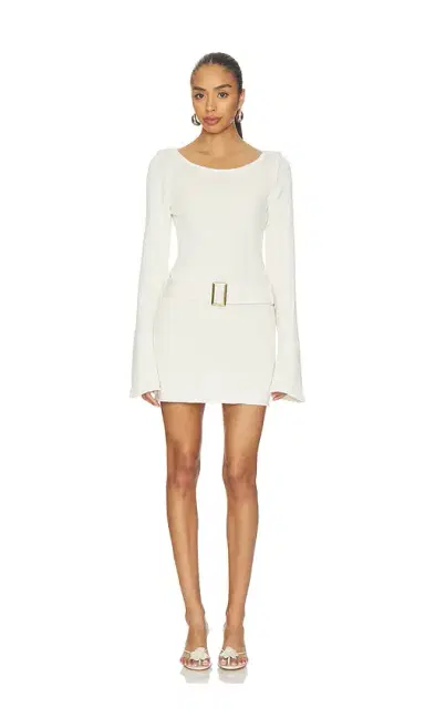 Asta Resort Maya Long Sleeve Mini Belted Dress | Thumbnail 1 Asta Resort Maya Long Sleeve Mini Belted Dress | Thumbnail 1