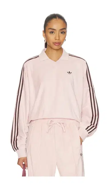 adidas Originals Terry Towel V Neck Top | Thumbnail 1