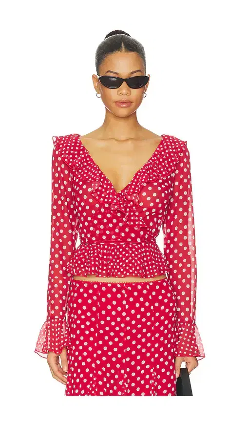 Mallorca Ruffle Wrap Top