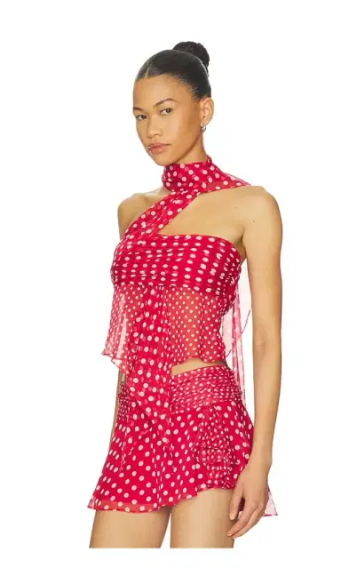 Guizio Chiffon Wrap Top | Thumbnail 2 Guizio Chiffon Wrap Top | Thumbnail 2