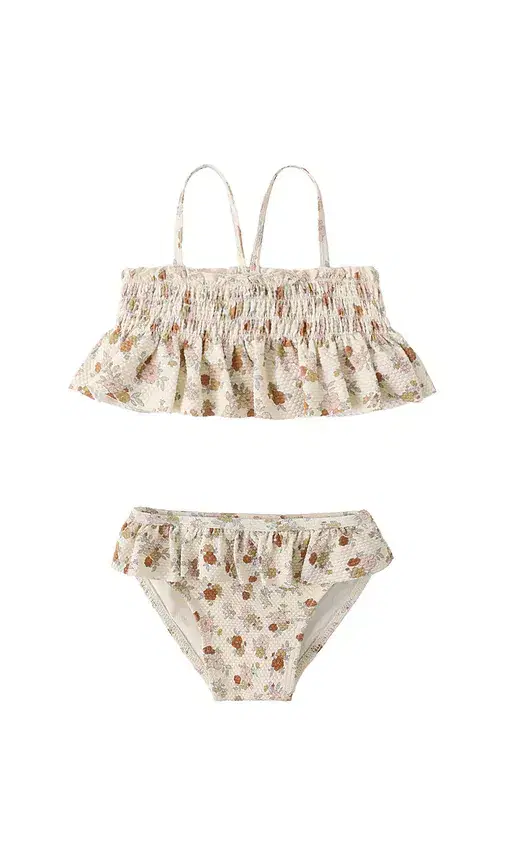 Smocked Ruffle Bikini