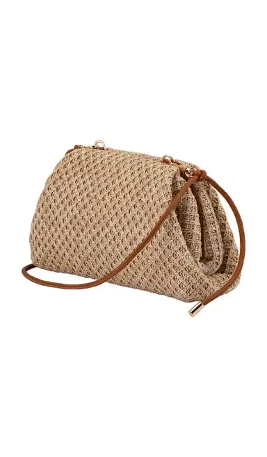 olga berg Anna Woven Clutch | Thumbnail 2 olga berg Anna Woven Clutch | Thumbnail 2