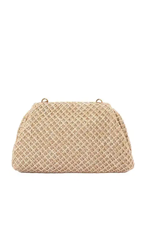 olga berg Anna Woven Clutch